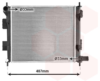 VAN WEZEL chladič, chladenie motora 82012707
