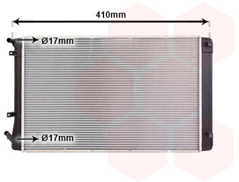 VAN WEZEL chladič, chladenie motora 82012722