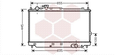 VAN WEZEL chladič, chladenie motora 83002059