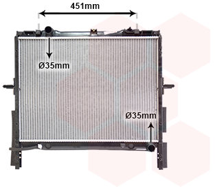 VAN WEZEL chladič, chladenie motora 83002133