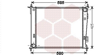 VAN WEZEL chladič, chladenie motora 83002143