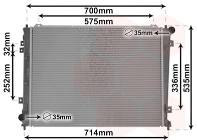 VAN WEZEL chladič, chladenie motora 83002162