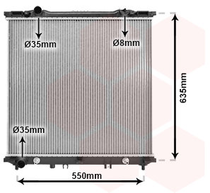 VAN WEZEL chladič, chladenie motora 83002175