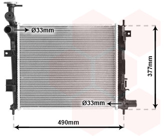 VAN WEZEL chladič, chladenie motora 83002189