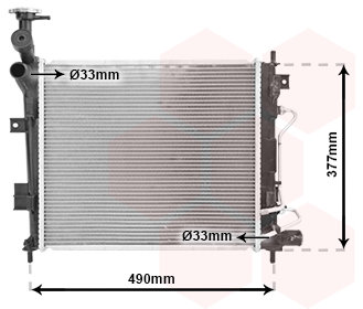 VAN WEZEL chladič, chladenie motora 83002190