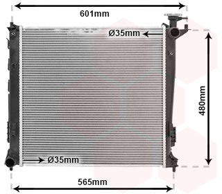 VAN WEZEL chladič, chladenie motora 83002239