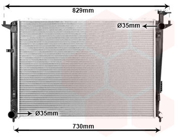 VAN WEZEL chladič, chladenie motora 83012707