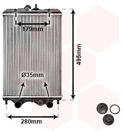 VAN WEZEL chladič, chladenie motora 92002002