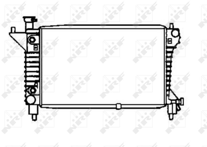 NRF Chladič, chladenie motora 50254