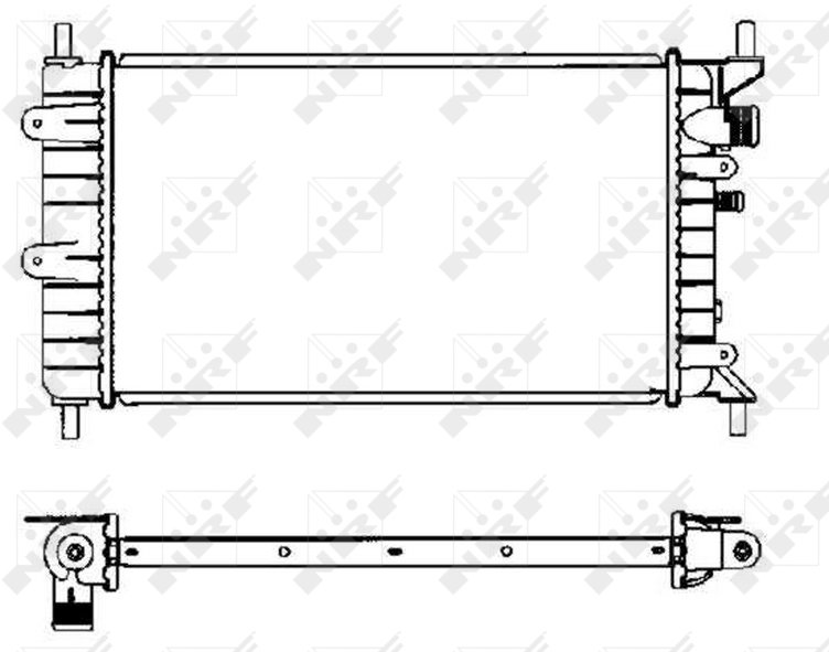 NRF Chladič, chladenie motora 504437