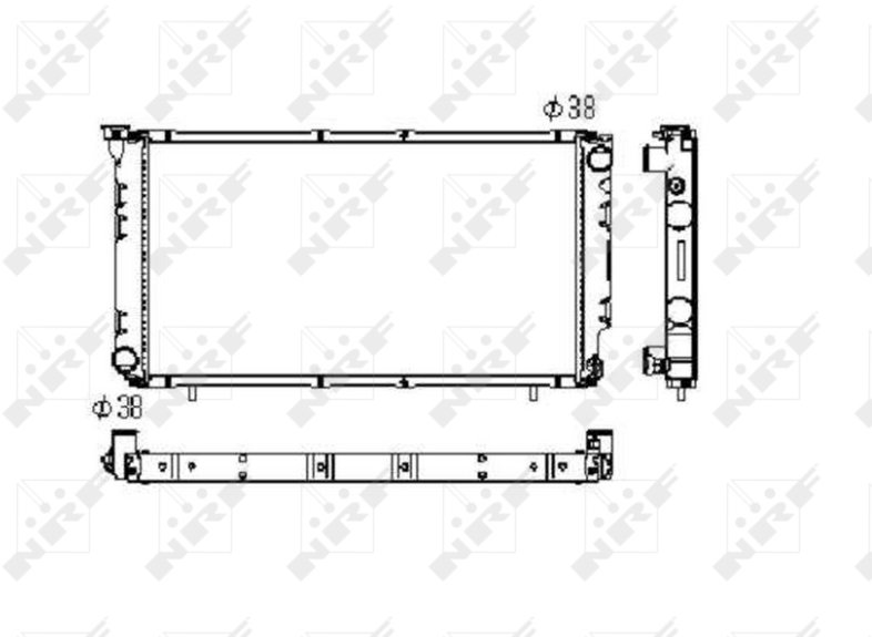 NRF Chladič, chladenie motora 506671