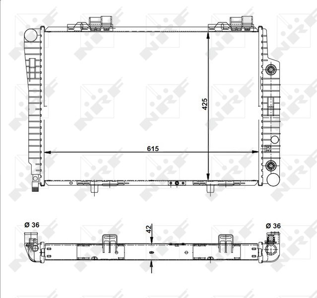 NRF Chladič, chladenie motora 51281