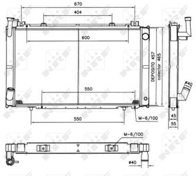 NRF Chladič, chladenie motora 52154