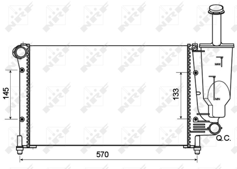 NRF Chladič, chladenie motora 53128A