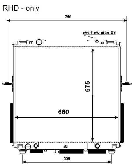 NRF Chladič, chladenie motora 53368