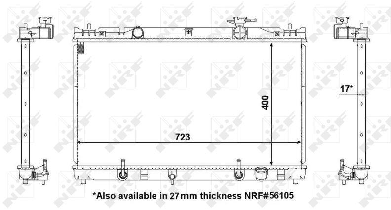 NRF Chladič, chladenie motora 53587