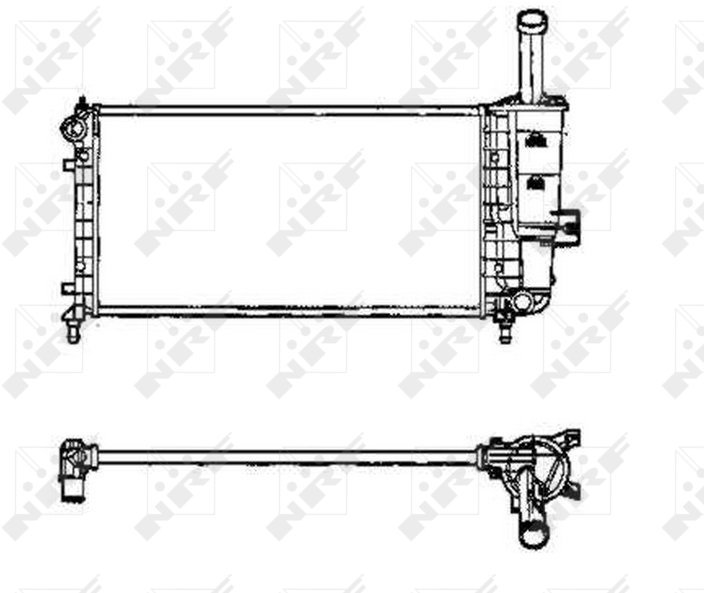 NRF Chladič, chladenie motora 53605