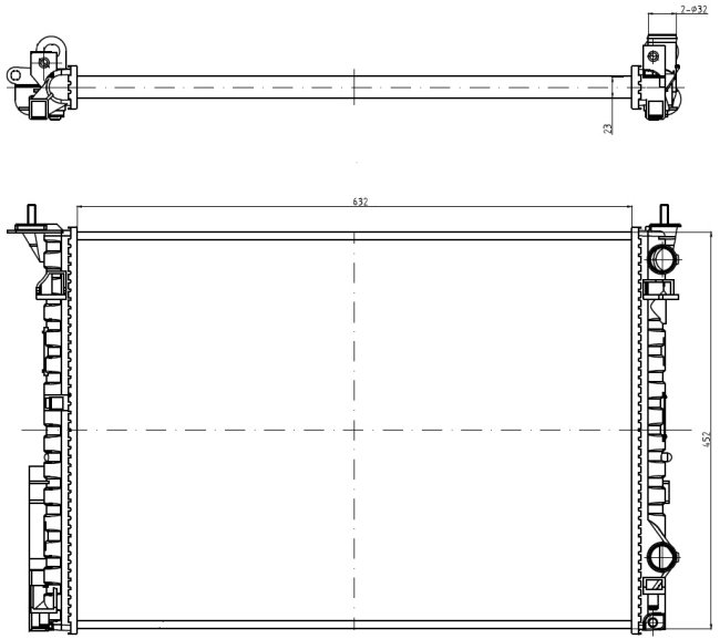 NRF Chladič, chladenie motora 58242A