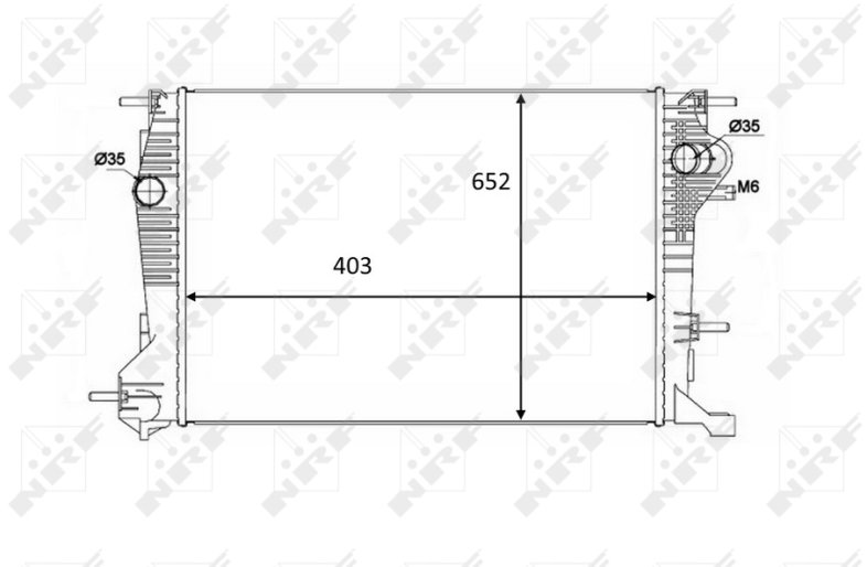 NRF Chladič, chladenie motora 58488
