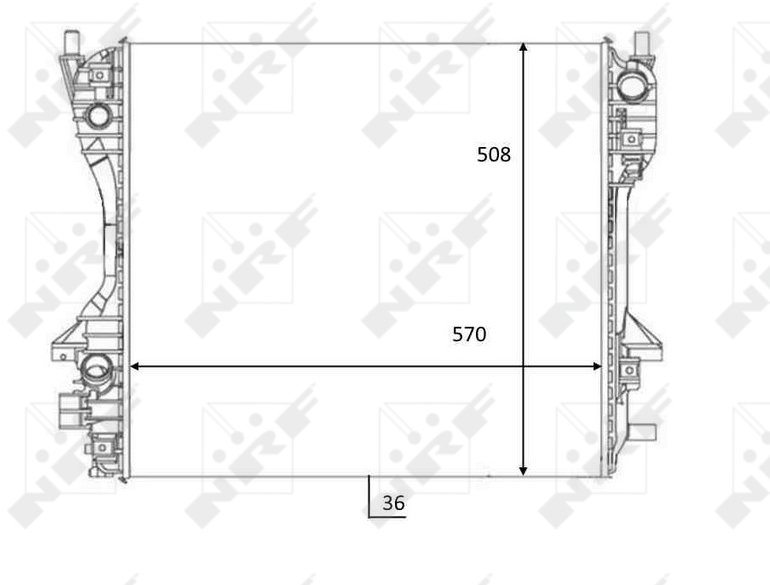 NRF Chladič, chladenie motora 59060