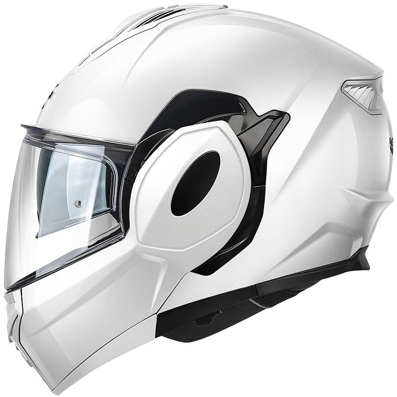 KAPPA KV55 SOLID – preklopná biela moto prilba L