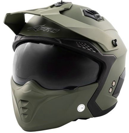 A-PRO ALIEN GN – zelená modulárna prilba S