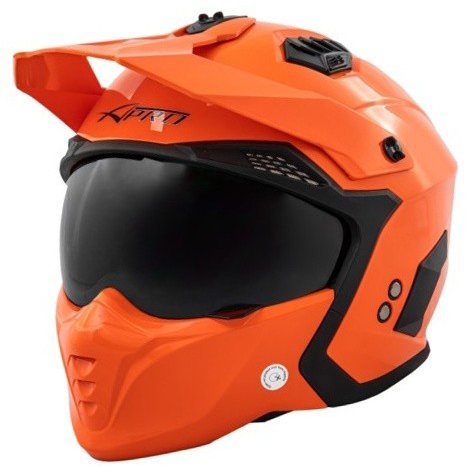 A-PRO ALIEN OR – oranžová modulárna prilba XL