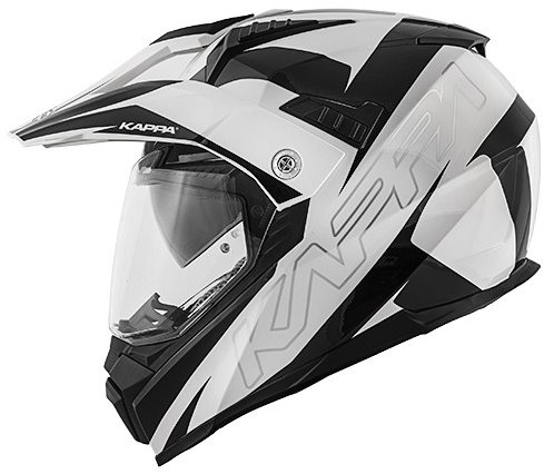 KAPPA KV30 ENDURO FLASH – enduro biela moto prilba XS