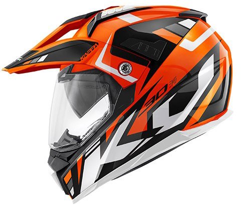 KAPPA KV30 ENDURO GRAYER – enduro oranžová moto prilba 2XL