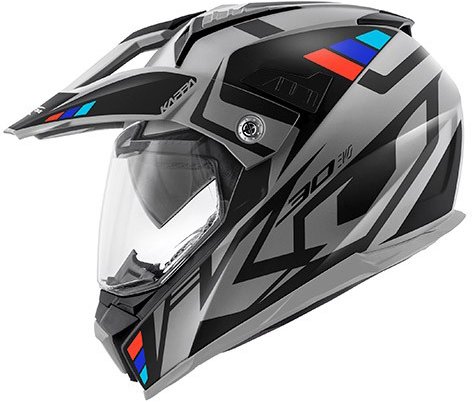 KAPPA KV30 ENDURO GRAYER – enduro sivá moto prilba XS