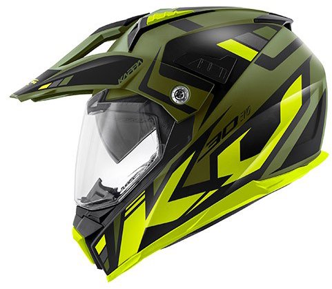 KAPPA KV30 ENDURO GRAYER – enduro zelená moto prilba S
