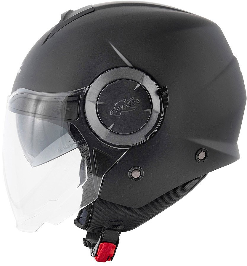 KAPPA KV37 EVO2 SOLID – otvorená čierna jet moto prilba L