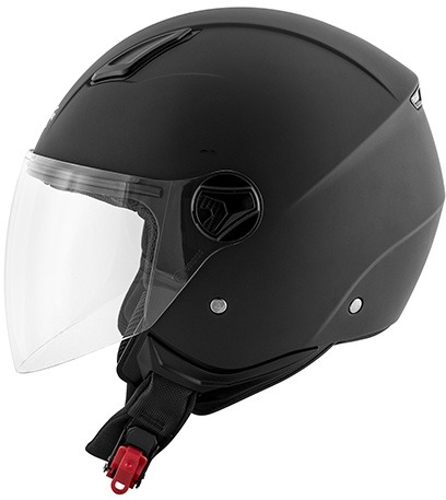 KV28 EVO JOIN BASIC – otvorená čierna jet moto prilba KAPPA XS