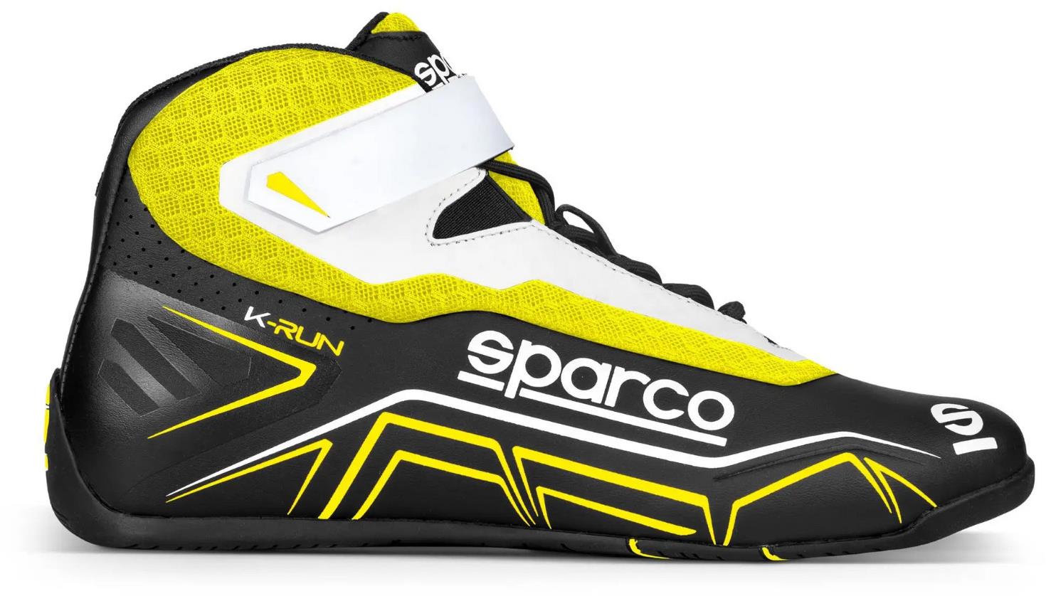 Sparco Kartingové topánky K-Run, farba čierno-žltá, veľkosť 42