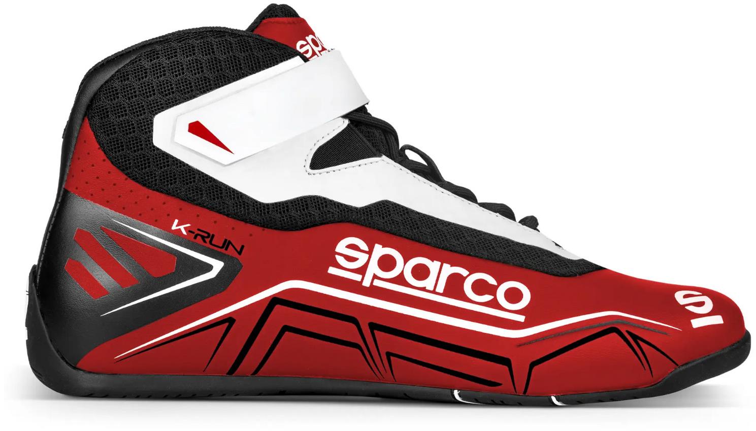 Sparco Kartingové topánky K-Run, farba červeno-čierna, veľkosť 39