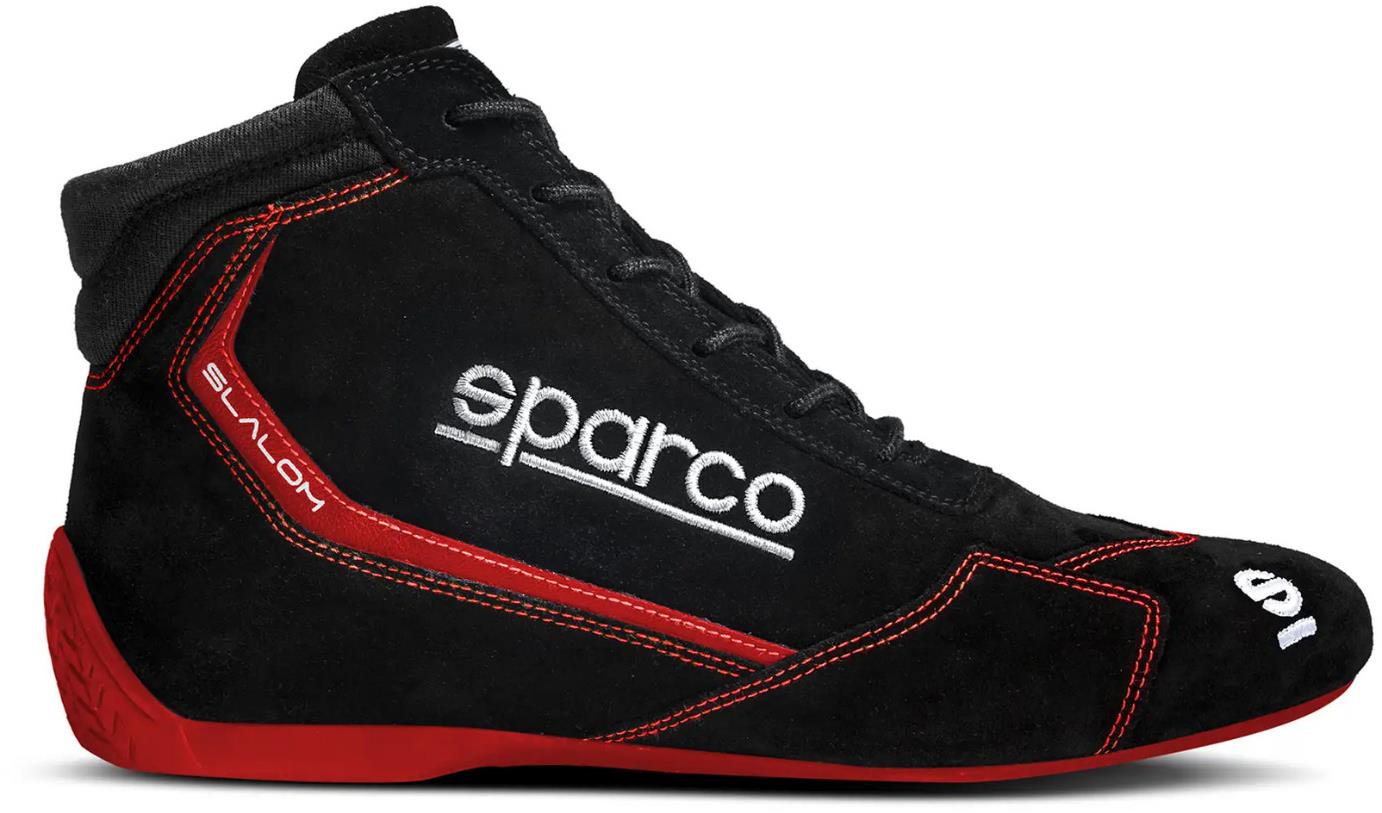 Sparco Pretekárske topánky Slalom s homologáciou FIA, farba čierno-červená, veľkosť 38