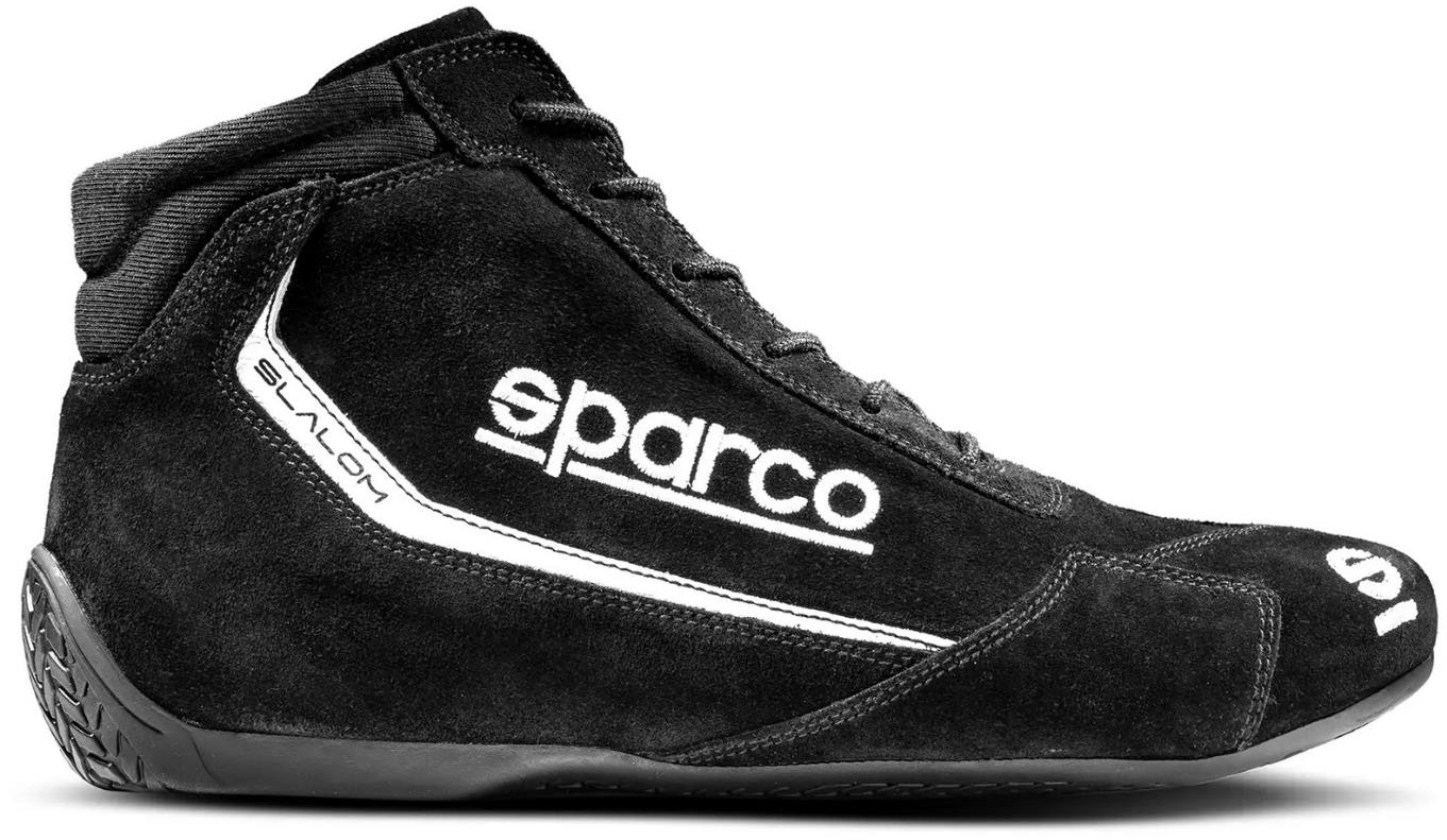 Sparco Pretekárske topánky Slalom s homologáciou FIA, farba čierna, veľkosť 45