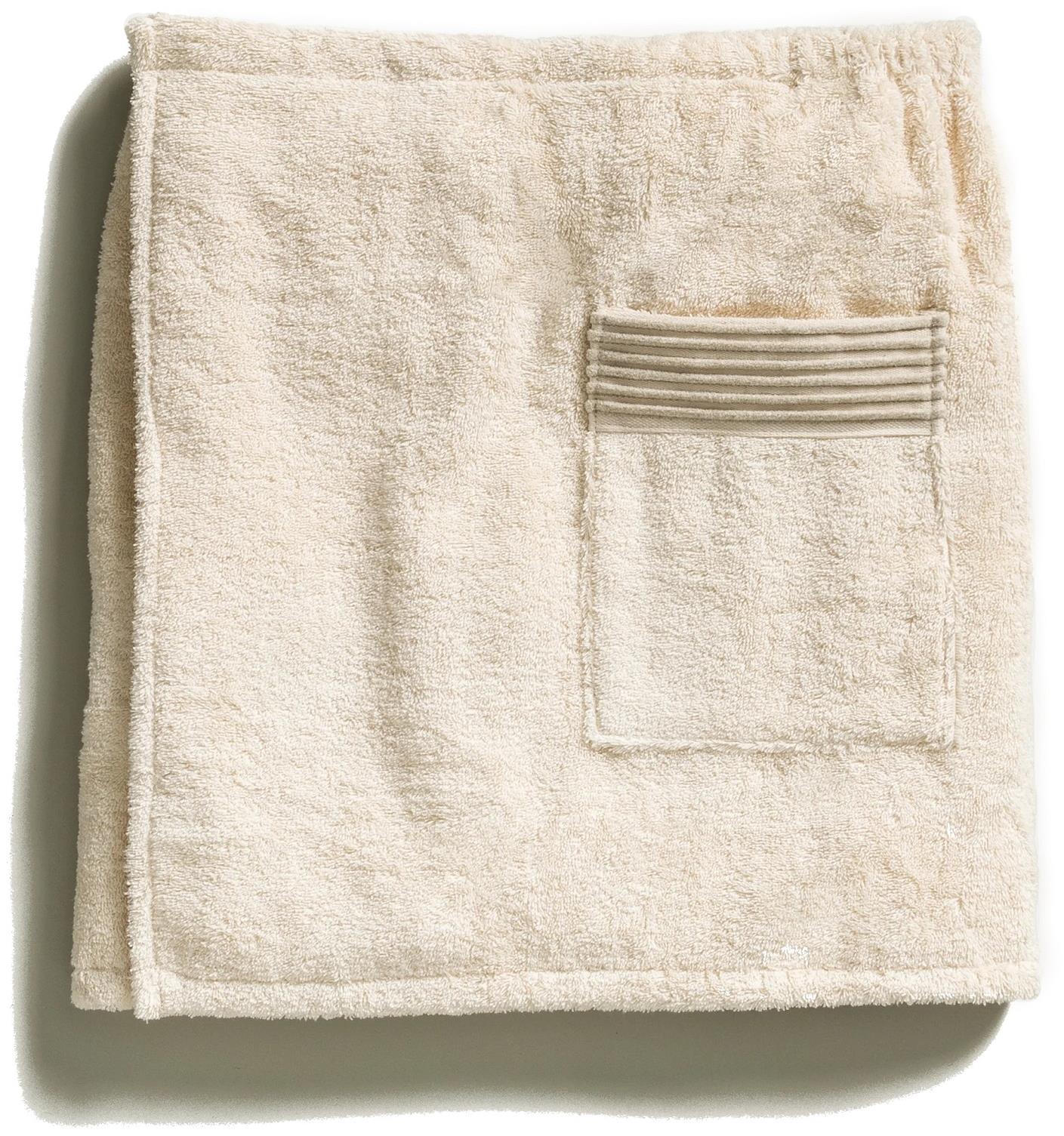 Möve Saunový bavlnený froté kilt WELLNESS, natural