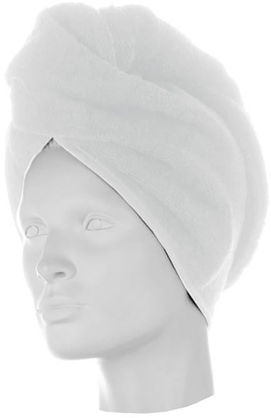 Möve Domáci froté turban na sušenie vlasov, biely
