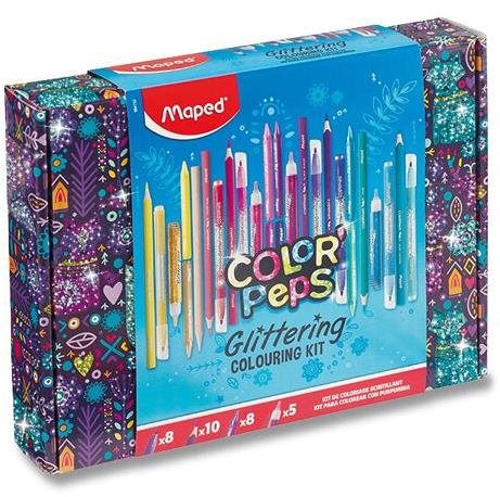 MAPED Glitter 31dielny výtvarný kufrík