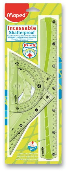 MAPED Shatterproof Flex, 4-dielna sada, náhodná farba