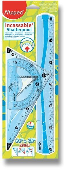MAPED Shatterproof Flex, 3-dielna sada, náhodná farba