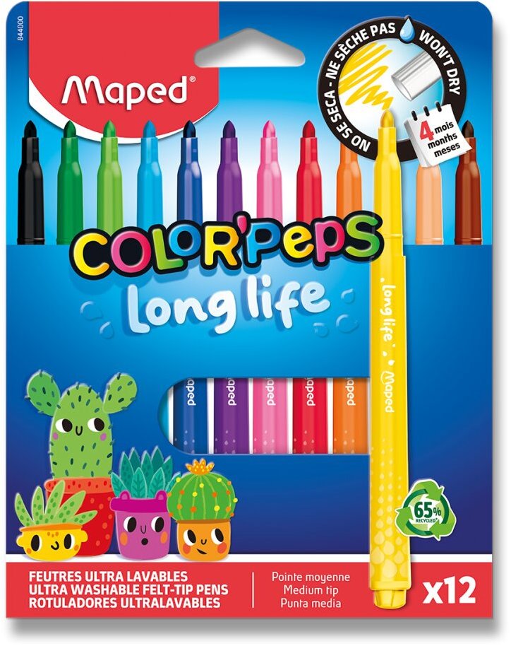 MAPED Long Life 2.0, 12 farieb