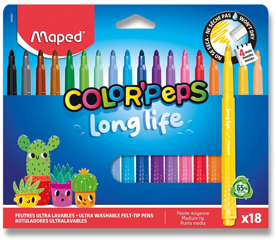 MAPED Long Life 2.0, 18 farieb