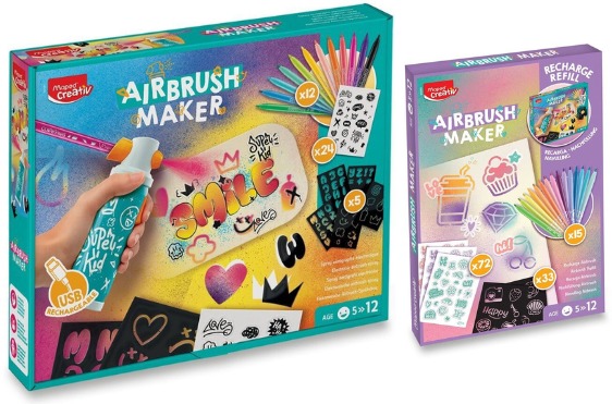 MAPED Sada Airbrush Maker + náhradná náplň Pastel zadarmo