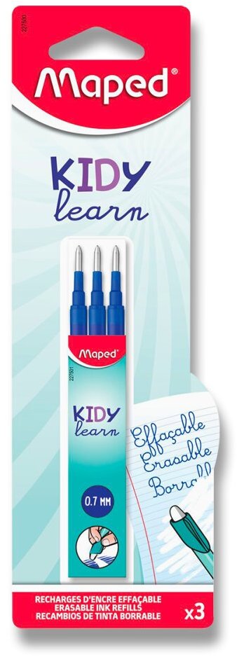 MAPED Kiddy Learn 0,7 mm, modrá – balenie 3 ks