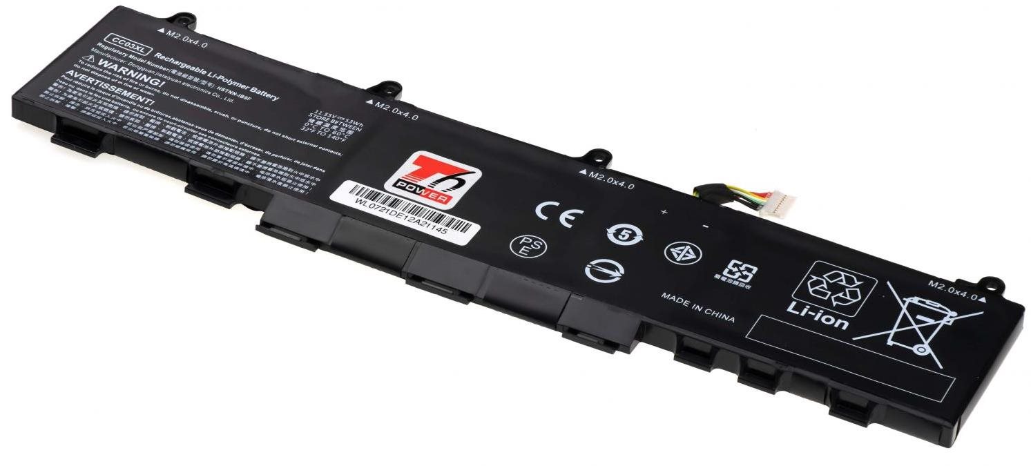 T6 Power do HP EliteBook 830 G7, 830 G8, 840 G7, ZBook 14 G7, 4590 mAh, 53 Wh, 3 cell, Li-pol