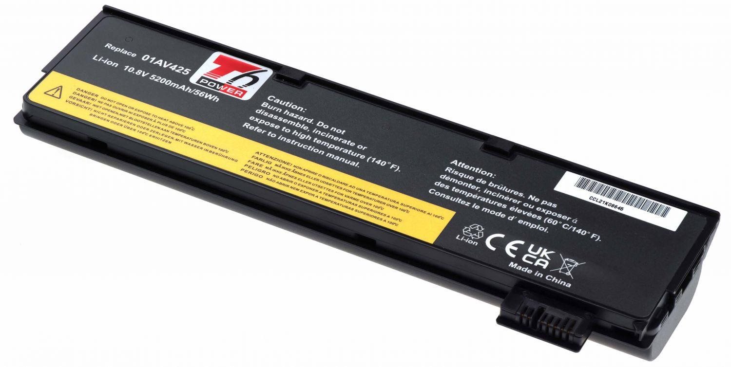 T6 Power pre Lenovo ThinkPad T470 20HE, Li-Ion, 5200 mAh (56 Wh), 10,8 V