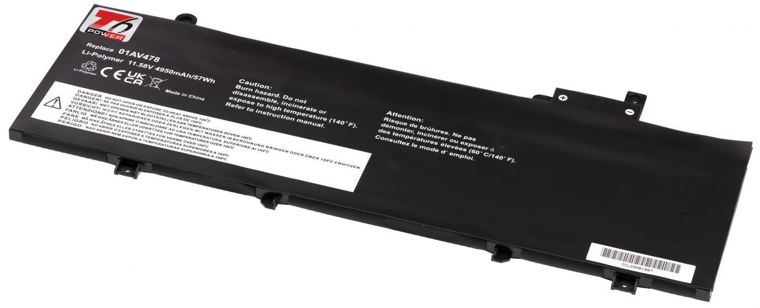T6 Power pre Lenovo ThinkPad T480s serie, 4 950 mAh, 57 Wh, 3cell, Li-Pol
