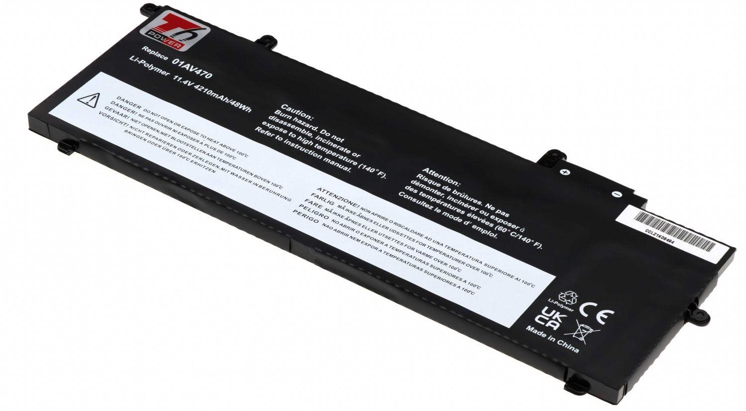 T6 Power pre Lenovo ThinkPad X280 serie, 4 210 mAh, 48 Wh, 3cell, Li-Pol